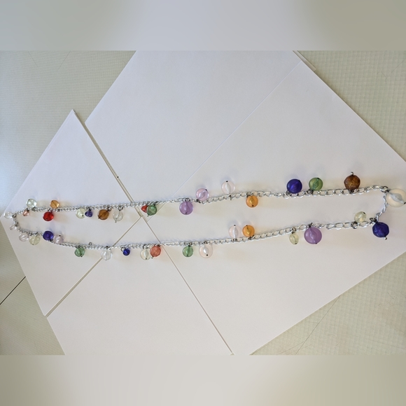 VTG 50" LUCITE BALL FLAPPER CLASPLESS NECKLACE - Picture 4 of 15